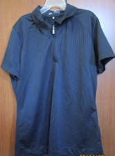 Nike Golf Black Polo Fit Dry Sz Small 4 6 100 Polyester Bust 36 Length 23.5 in