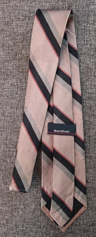 Corbata Años 70 80 90 Y2K Nueva De Colección Marca de Stock Esquisto Marrón Negro Rojo 58 Pulgadas Foto 3 de 4