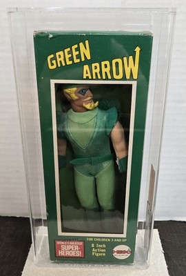 AFA 60 * 1975 MEGO GREEN ARROW IN BOX DC WORLD S GREATEST SUPER HEROES WGSH 