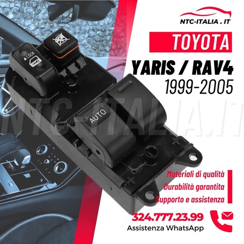 Pulsantiera lato guida sx Toyota Corolla 97-02 Yaris Echo Verso 99-05 Rav4 94-00 - Foto 9 di 11