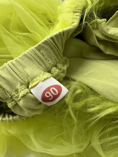 Costume GRINCH Halloween Natale Bambina Bambina Grinch Pagliaccetto Scaldamuscoli 18m-2T - Foto 3 di 5