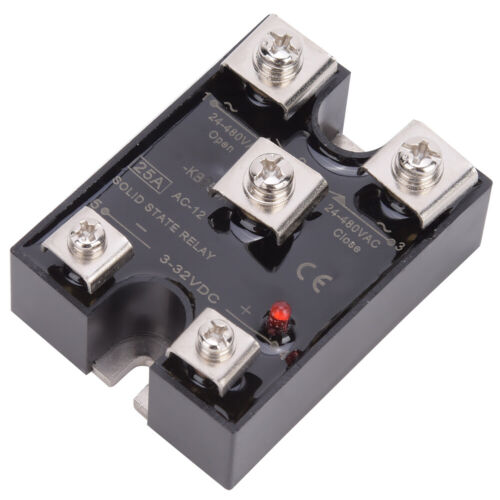 Solid State Relay 25A Single Phase 1NO1NC Solid State Relay DC Controlled AC - Picture 5 of 13