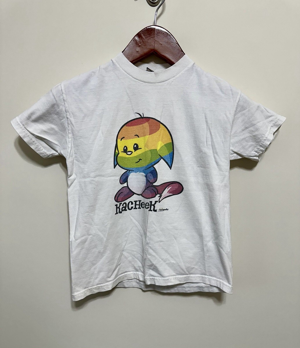 Vintage Y2K Neopets Kacheek T-shirt Rare 90s Tamagotchi Anime 
