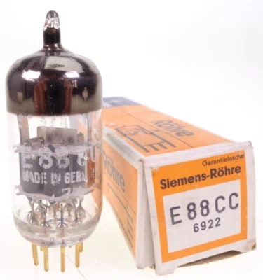 E88CC = 6922 = CCa Siemens A-Frame Disc Getter Radio Röhre tube #79 - Bild 1 von 4
