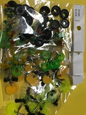 126 Fishing Rubber Float Bobber Stops Pitch Sinker S M L size US #C