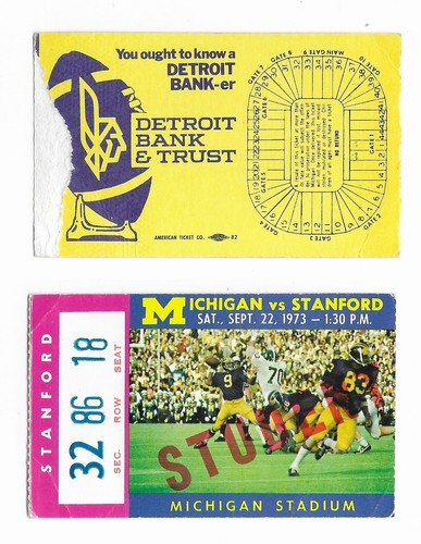 1970-1979 Stanford University Indians Cardinal Football Ticket Stubs - Sie wählen - Bild 21 von 68