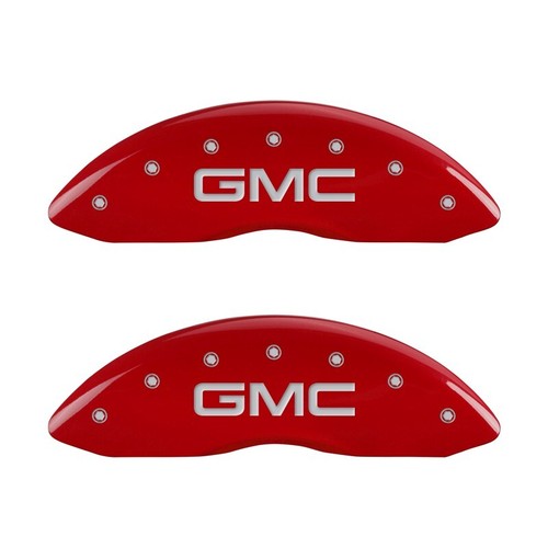 Juego de 4 cubiertas de pinzas de disco de freno MGP rojas delanteras + traseras "GMC" Envoy 2006-2009/XL - Imagen 2 de 10