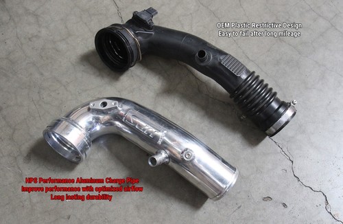 Intercooler negro impulso de tubería de carga de admisión HPS para BMW 535i GT xDrive 2011-2017 - Imagen 5 de 6