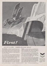 Aviation Magazine Print - Chevron Airport Dealers - Standard Oil Company (1962)