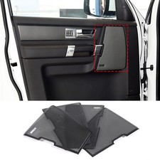 Malla de cubierta de altavoz de puerta de acero inoxidable negra para Land Rover Discovery 4 LR4 2010-2016