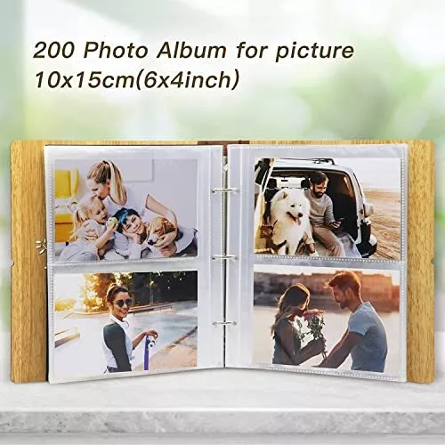 4x6 Photo Album 200 Photos Small Photo Album 4x6 Family Yellow-4x6 Photo  Album