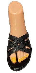 nine west black slides