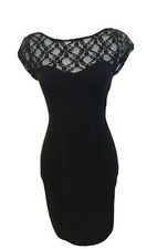 New Women's GUESS Black Dress Sz M