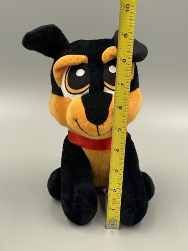 Peluche chiot Rottweiler 9” avec collier rouge jouet classique Co - Photo 6/12