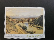 Timbre France- 1996- Art- Corot- N°2989- ex2- **