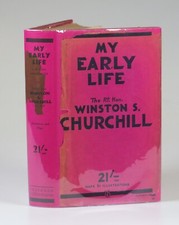 Winston S. Churchill - My Early Life, first edition, second printing, in jacket