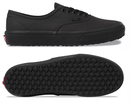 black vans slip resistant