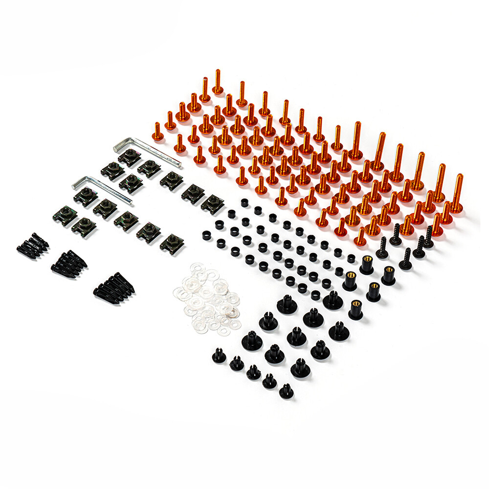 sai09　3枚セット Motorcycle Complete Fairing Bolts Kit for Kawasaki Ninja ZX9R 1998