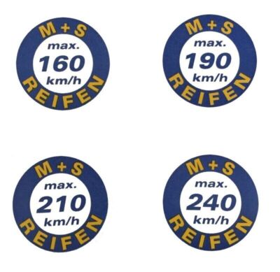 Speed Sticker Vmax 160-190-210-240 km/h