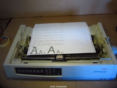 OKI MICROLINE 3321 USB A3 9-Pin Dot Matrix Impact Printer NO ROLL - NO COVERS