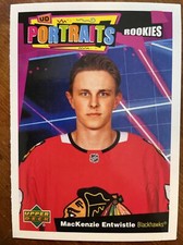 20-21 UD Series 2 Hockey Rookie Portraits P-63 Mackenzie Entwistle