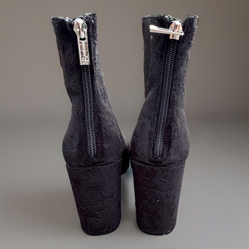 Jessica Simpson Aninada Embossed Floral Ankle Boots Size 9.5 - Picture 3 of 15