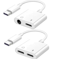 For Galaxy S26/S25/S24/S23/S22 Ultra USB Type C to 3.5mm Headphone Audio Adapter