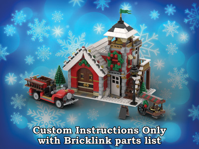 lego firehouse christmas