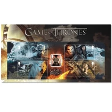 GB 4043 MS4043 Game of Thrones Character miniature sheet (carrier card) MNH 2018