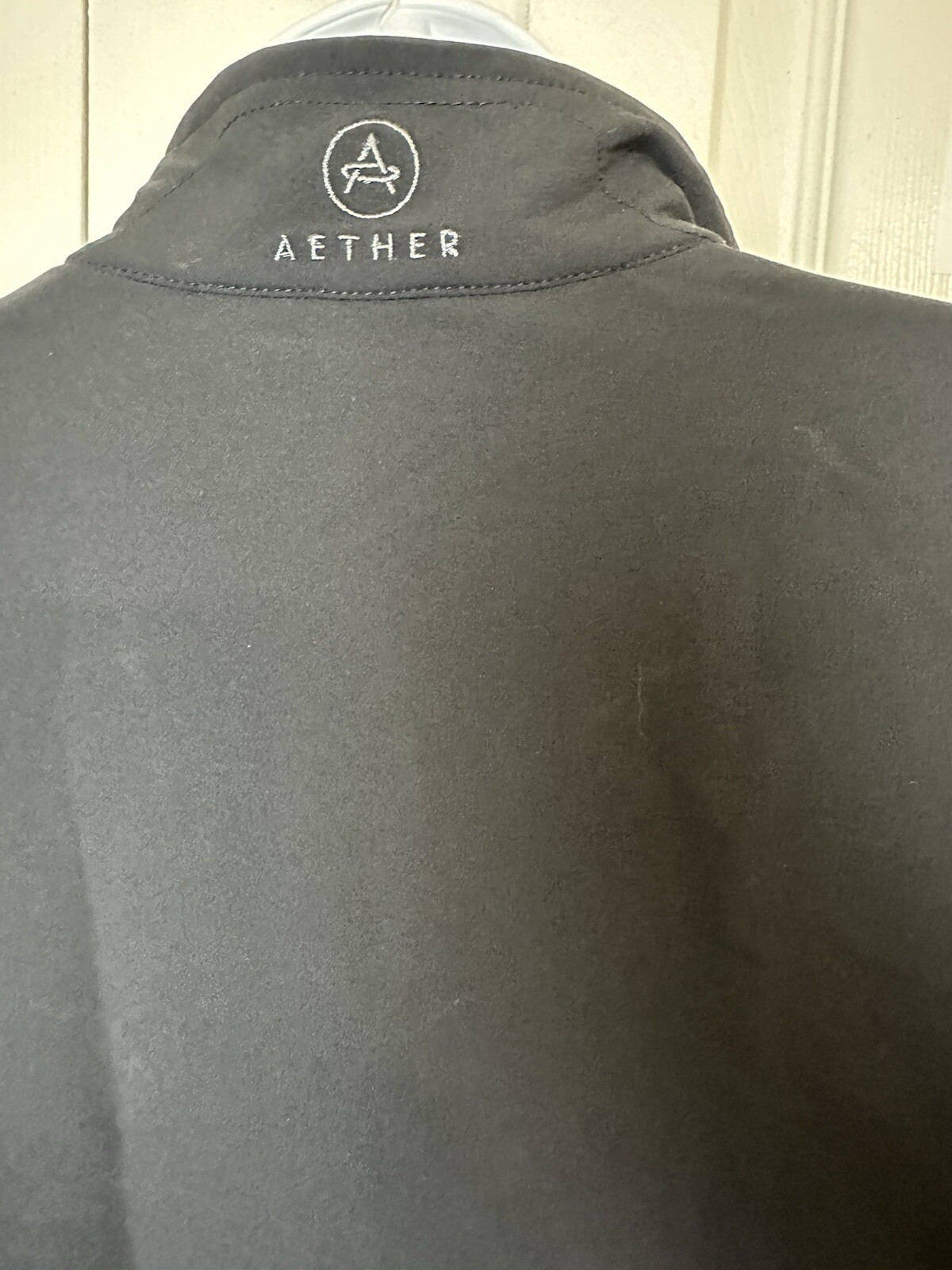 AETHER Soft Shell Jacket Coat Black Zip Pockets T… - image 8