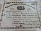 Maryland state fair and agricultural society of Baltimore  stock certificate1951 — photo 1