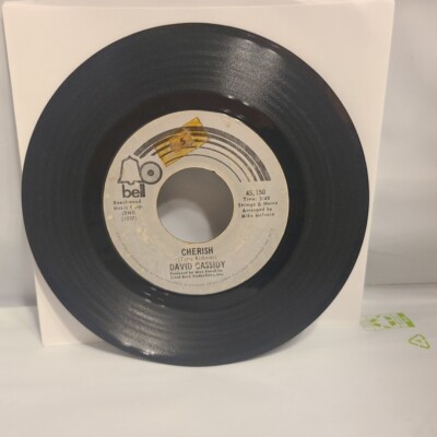 David Cassidy Cherish/ All I Wanna Do Is Touch You ~ Bell 45 RPM Record ...