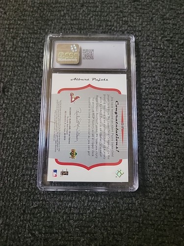 2005 Upper Deck MVP Baseball Albert Pujols Jersey Patch CGC 10 - BB148 - Picture 2 of 2