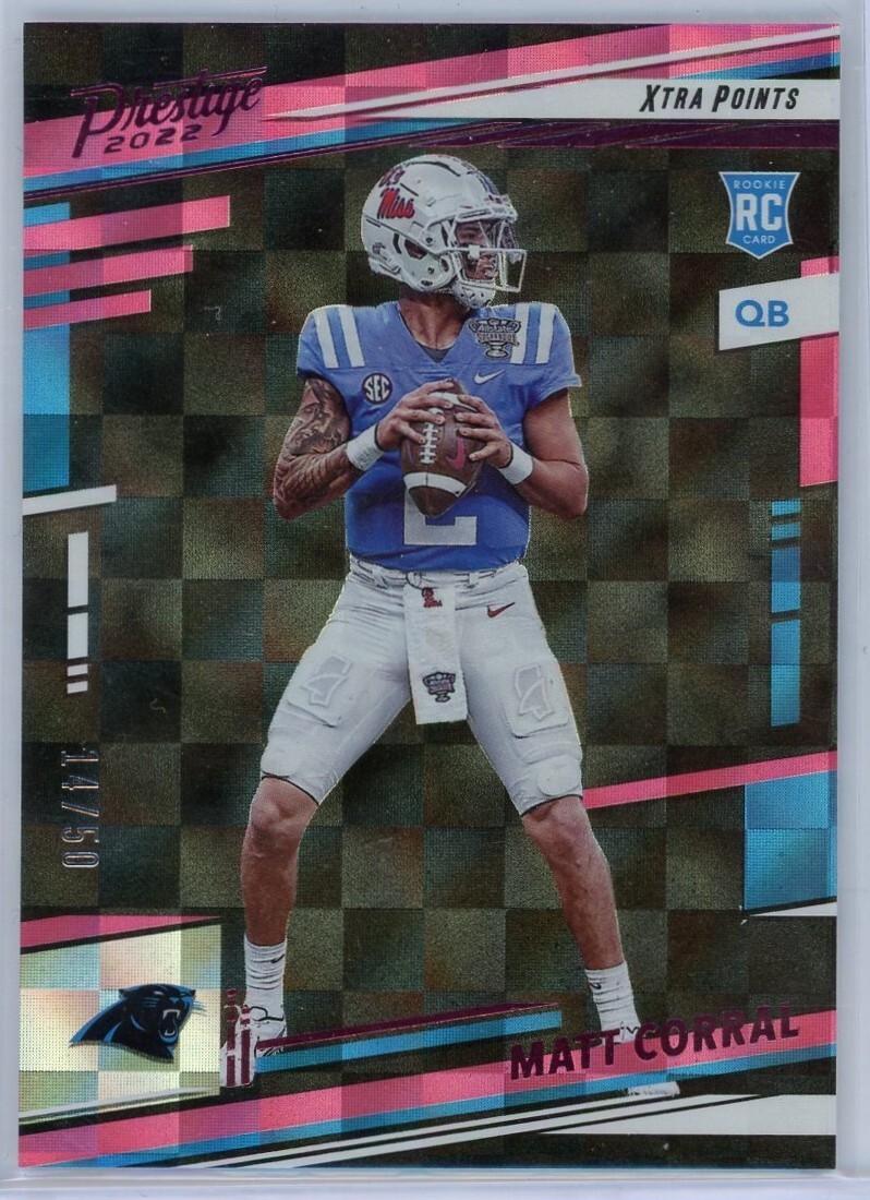 2022 Panini Prestige - Rookies Matt Corral #302 Xtra Points Pink /50 (RC)
