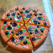 Deep Dish Supreme Pizza Plastic Play Food 6pc