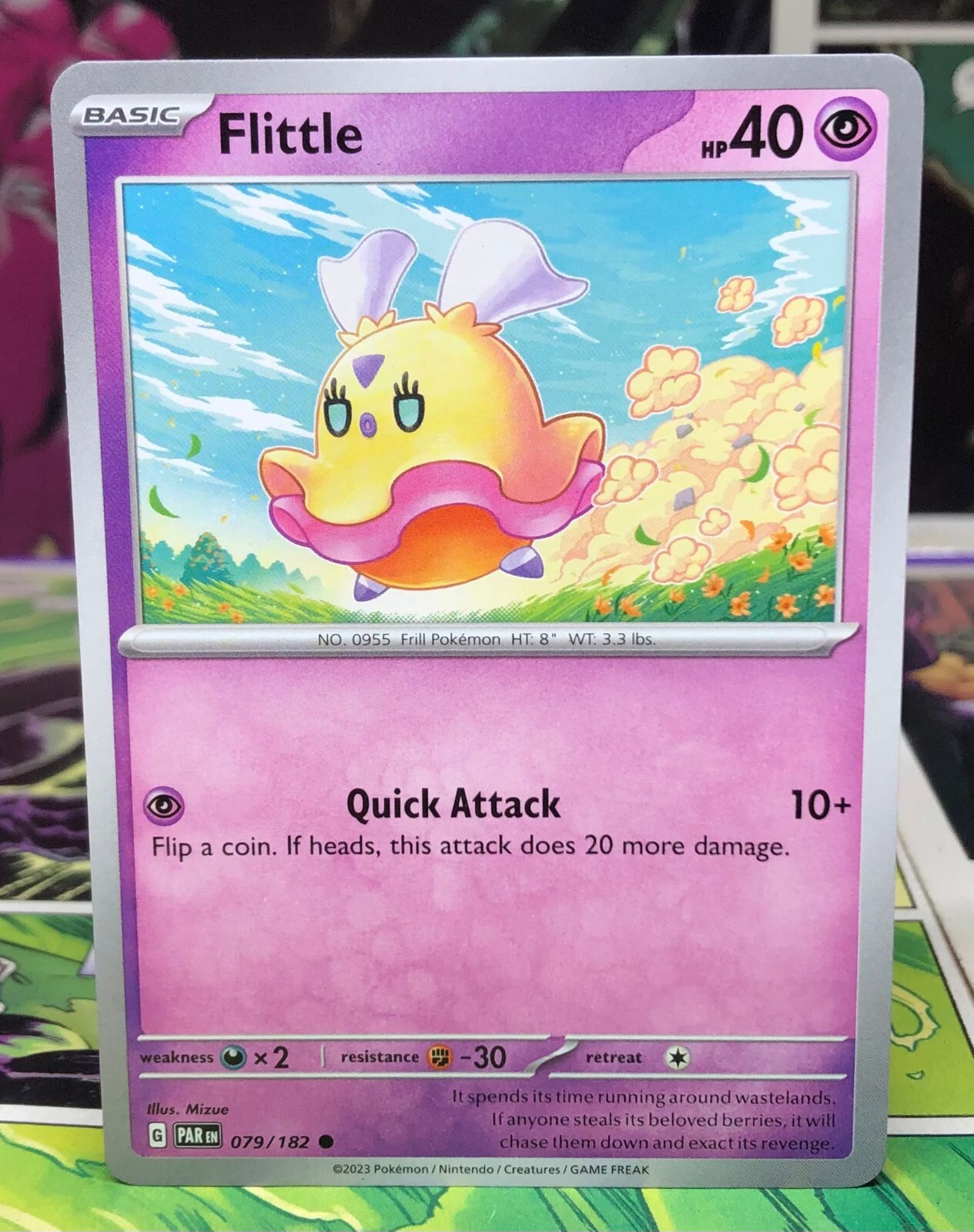 Pokemon TCG Paradox Rift Flittle 79/182 Common