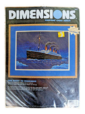 NOS Dimensions The Night To Remember 16"x12" Counted Cross Stitch Kit 3871 NIP 