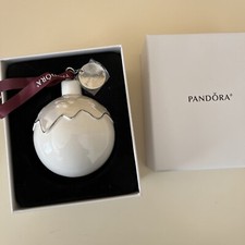 NEW PANDORA Limited 2018 Christmas Holiday Porcelain Ornament W/ Gift Box