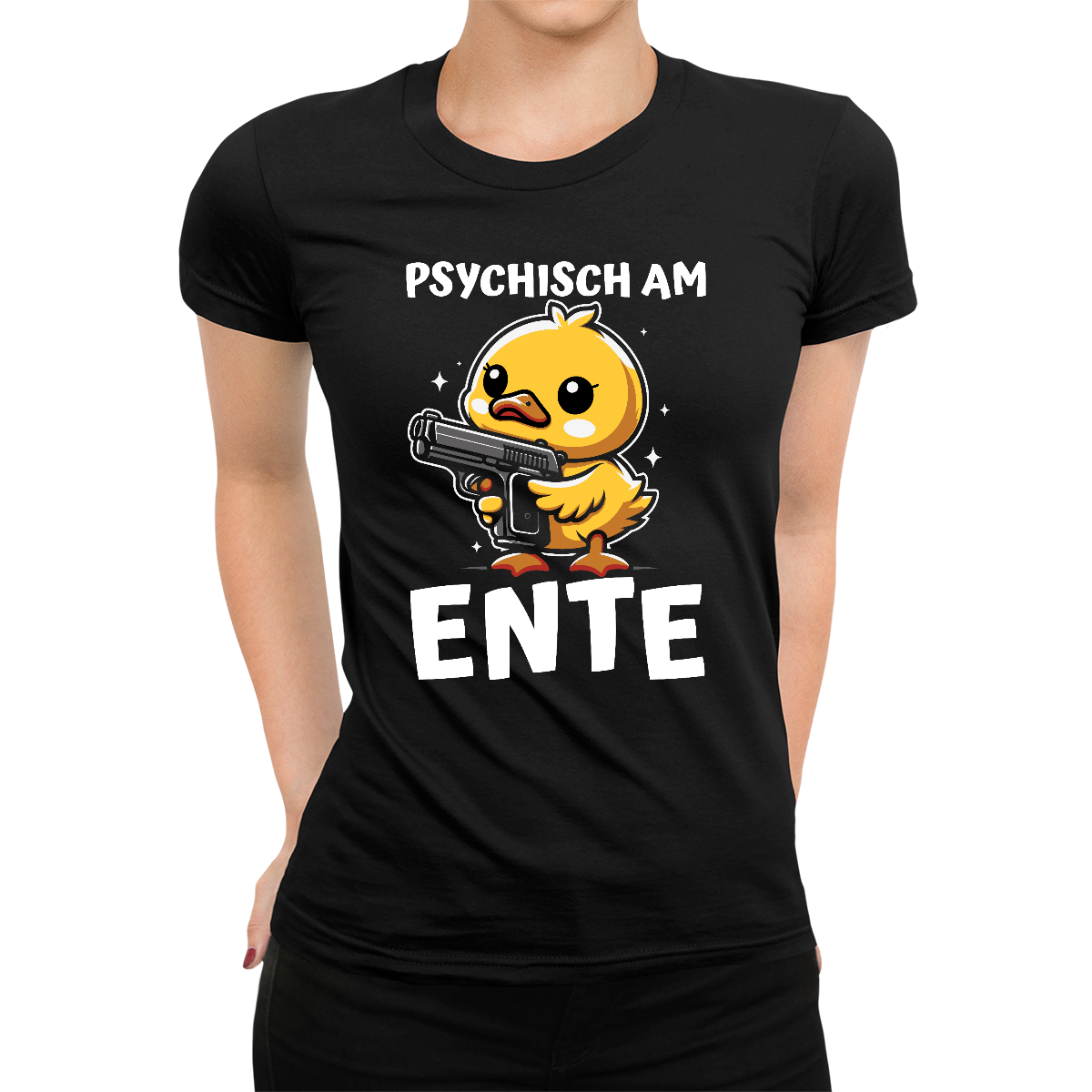 Psychisch am Ente Damen T-Shirt