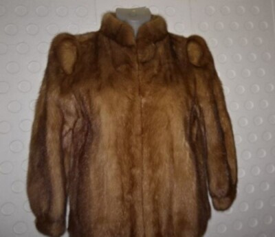 C.R. Cook Fine Furs, Peoria ILL. Genuine Sable Mink Coat / Jacket