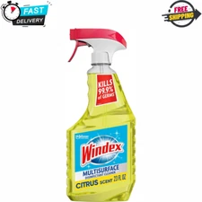 Windex Disinfectant Multi-Surface Cleaner Spray Bottle, 23 fl oz, Citrus Fresh