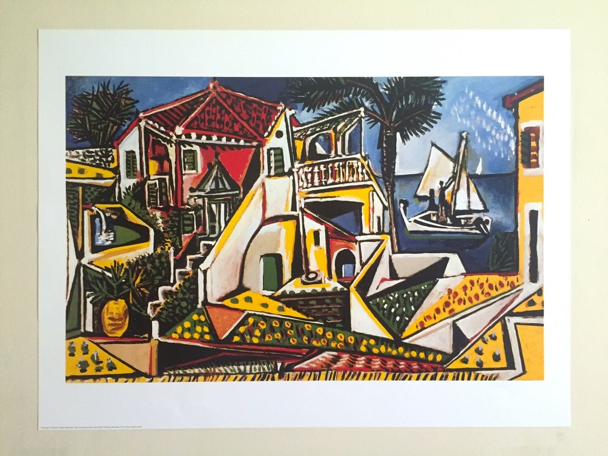 PABLO PICASSO RARE OFFSET LITHOGRAPH PRINT POSTER 