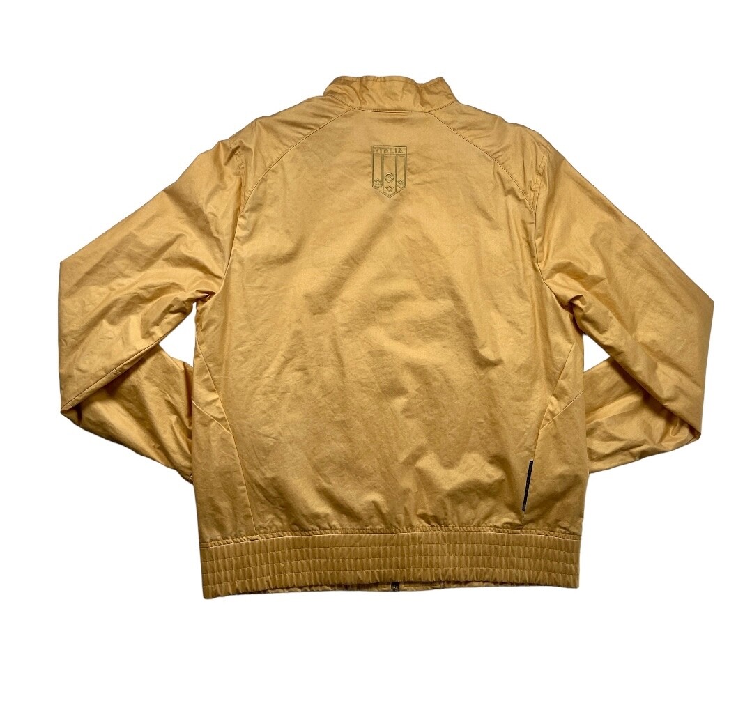 Italy 2006 PUMA Training Football Jacket S Mens Gold Vintage