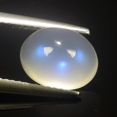 3.81Cts Natural Blue Moonstone Oval Shape-REF VIDEO