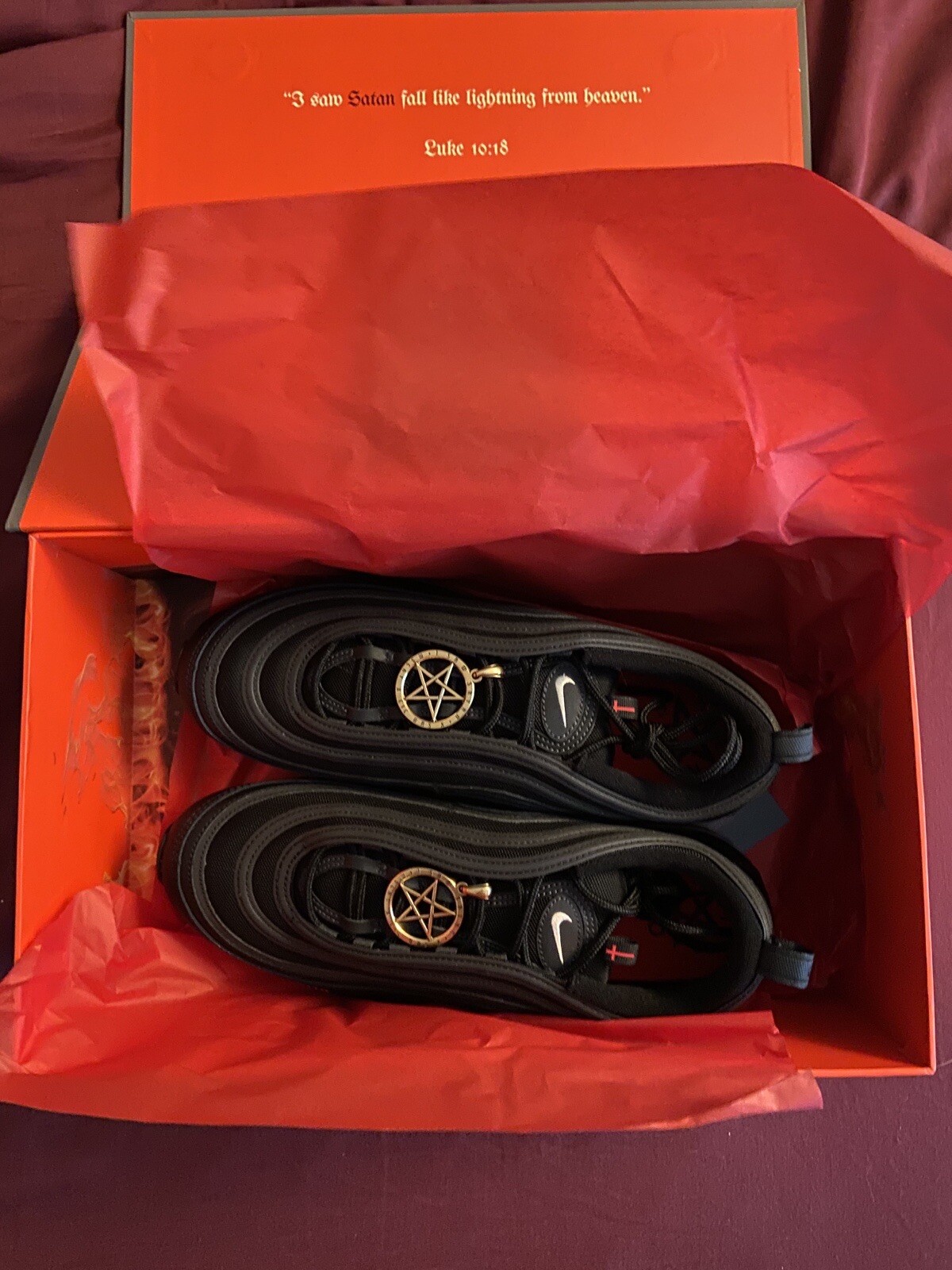 MSCHF x Lil Nas X “Satan” Air Max 97 Sz 12 image 2