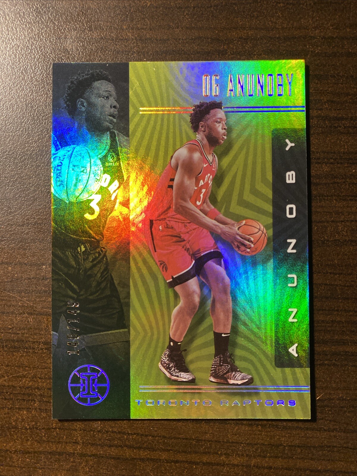OG Anunoby 2019-20 Panini Illusions 55 Yellow /149 Toronto Raptors