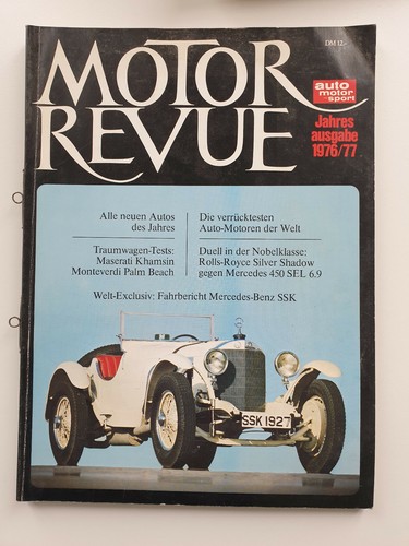 Motor Revue 1976/77 Maserati Khamsin Monteverdi Palm Beach, Mercedes 450 SEL 6.9