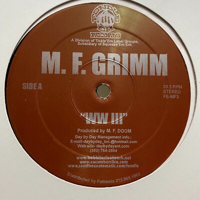 洋楽 MF Grimm / Scars & Memories HipHop Doom s-l400.jpg