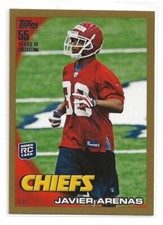 2010 Topps Javier Arenas Gold Parallel Rookie Card 1703/2010. rookie card picture