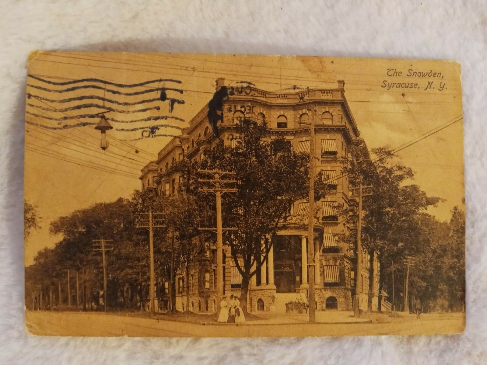 Vintage Postcard Syracuse New York RPPC The Snowden 1909 eBay